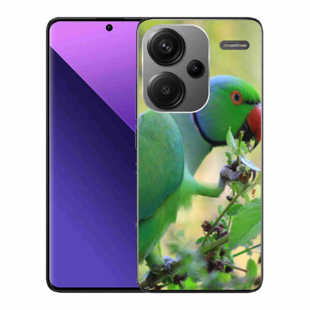 Gelový kryt mmCase na Xiaomi Redmi Note 13 Pro+ 5G - papoušek alexandr