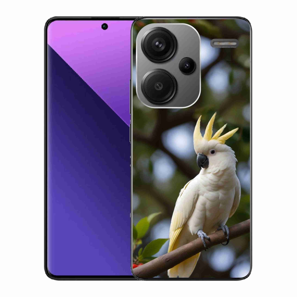 Gelový kryt mmCase na Xiaomi Redmi Note 13 Pro+ 5G - papoušek kakadu 3
