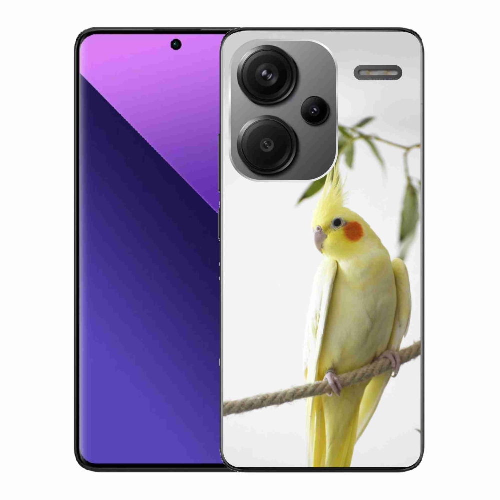 Gelový kryt mmCase na Xiaomi Redmi Note 13 Pro+ 5G - papoušek korela chocholatá