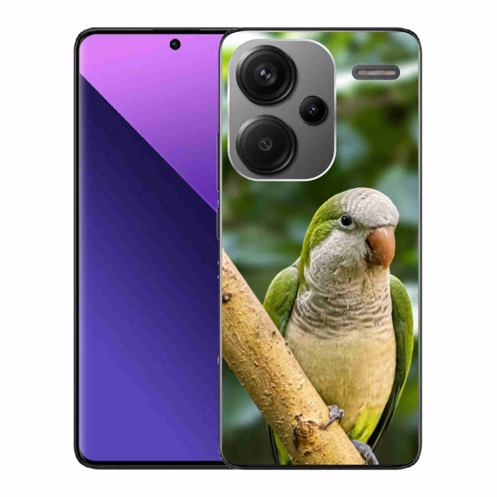Gelový kryt mmCase na Xiaomi Redmi Note 13 Pro+ 5G - papoušek mníšek