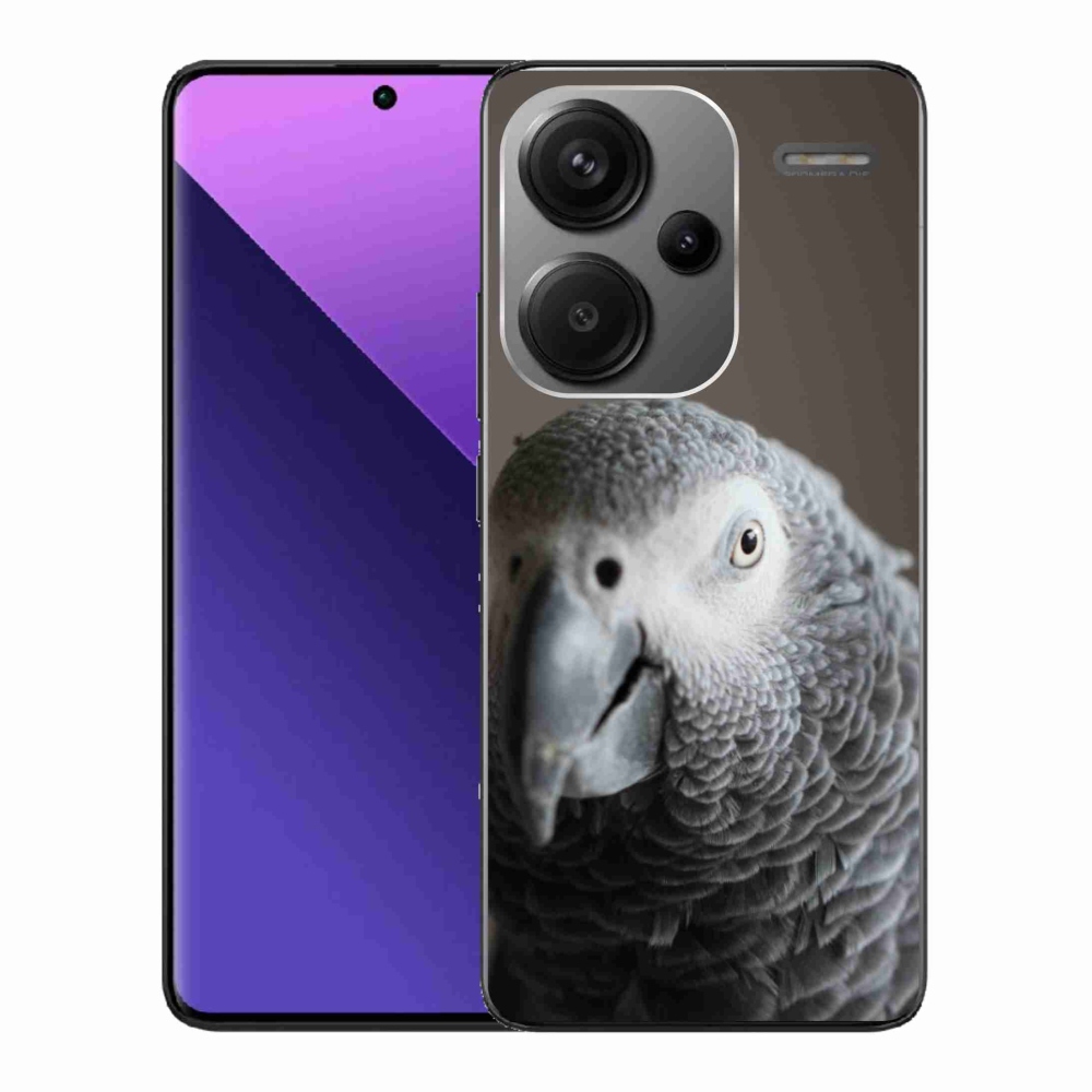 Gelový kryt mmCase na Xiaomi Redmi Note 13 Pro+ 5G - papoušek žako 2