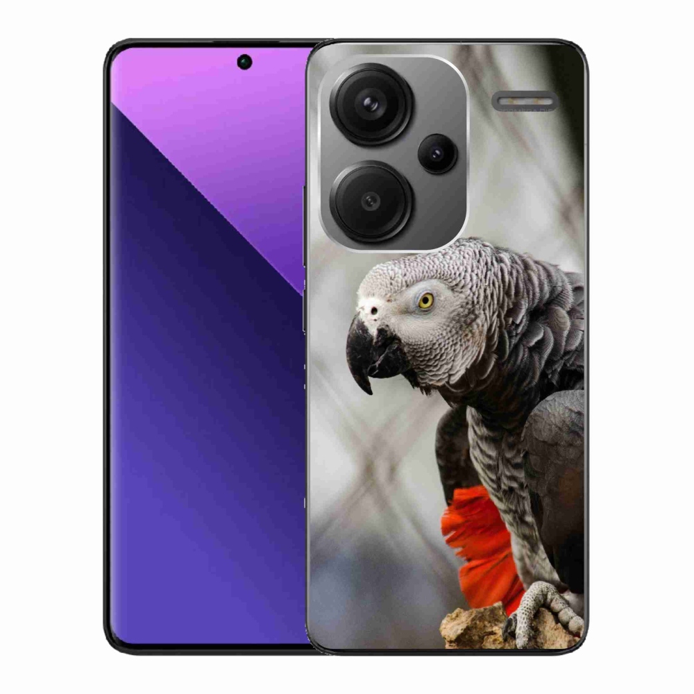 Gelový kryt mmCase na Xiaomi Redmi Note 13 Pro+ 5G - papoušek žako 3