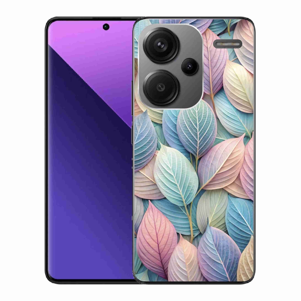 Gelový kryt mmCase na Xiaomi Redmi Note 13 Pro+ 5G - pastelové listy