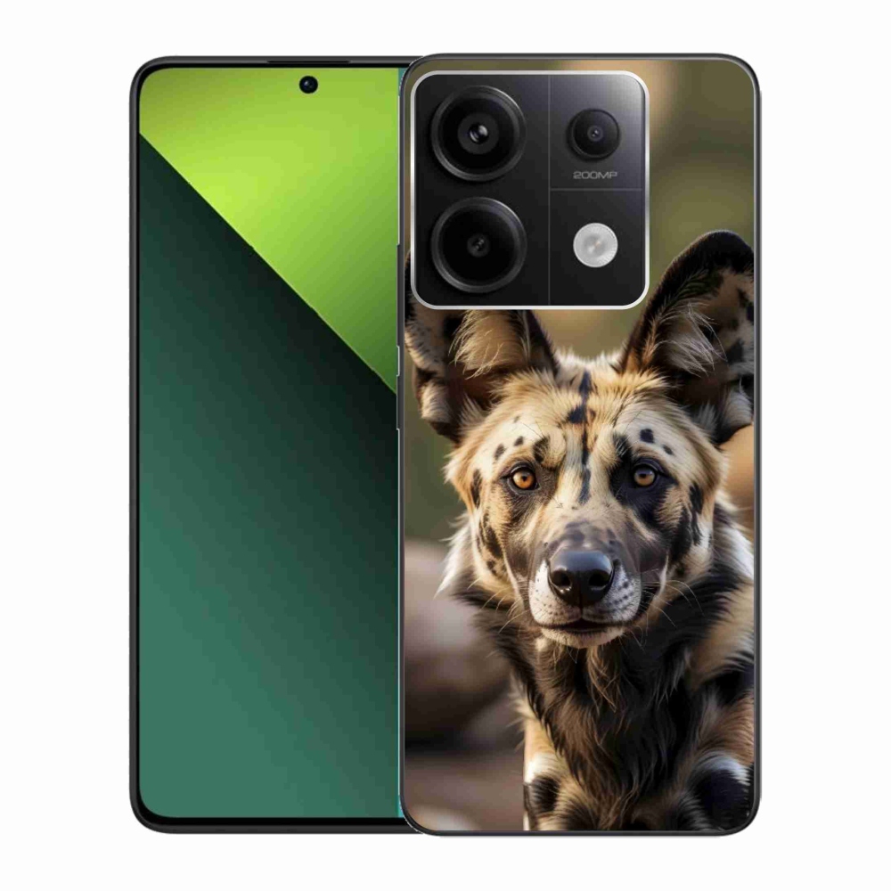 Gelový kryt mmCase na Xiaomi Redmi Note 13 Pro 5G/Poco X6 5G - africký divoký pes