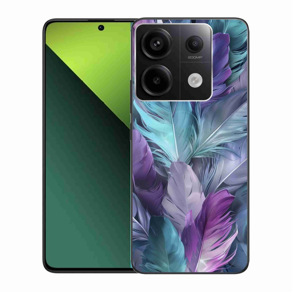 Gelový kryt mmCase na Xiaomi Redmi Note 13 Pro 5G/Poco X6 5G - barevné peří 2