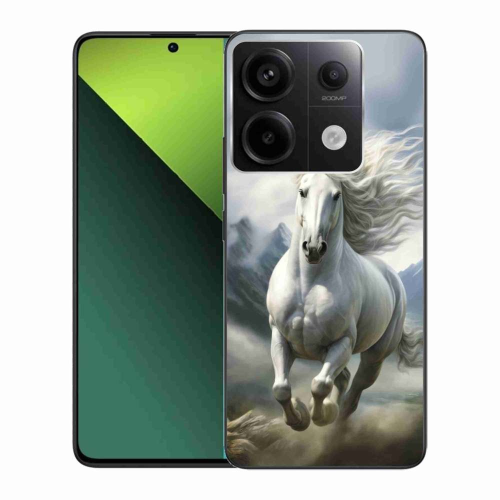 Gelový kryt mmCase na Xiaomi Redmi Note 13 Pro 5G/Poco X6 5G - běžící bílý kůň 3