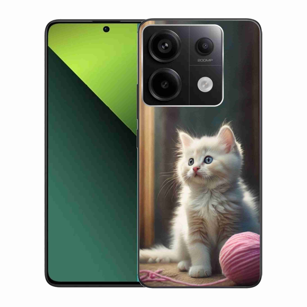 Gelový kryt mmCase na Xiaomi Redmi Note 13 Pro 5G/Poco X6 5G - bílé kotě 2