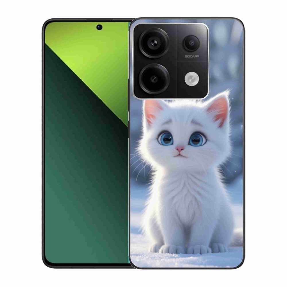 Gelový kryt mmCase na Xiaomi Redmi Note 13 Pro 5G/Poco X6 5G - bílé kotě 3