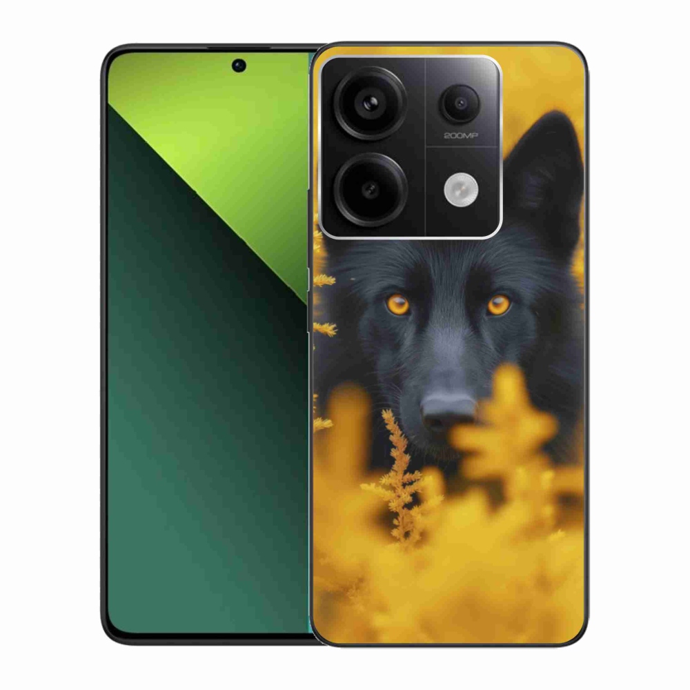 Gelový kryt mmCase na Xiaomi Redmi Note 13 Pro 5G/Poco X6 5G - černý vlk 2