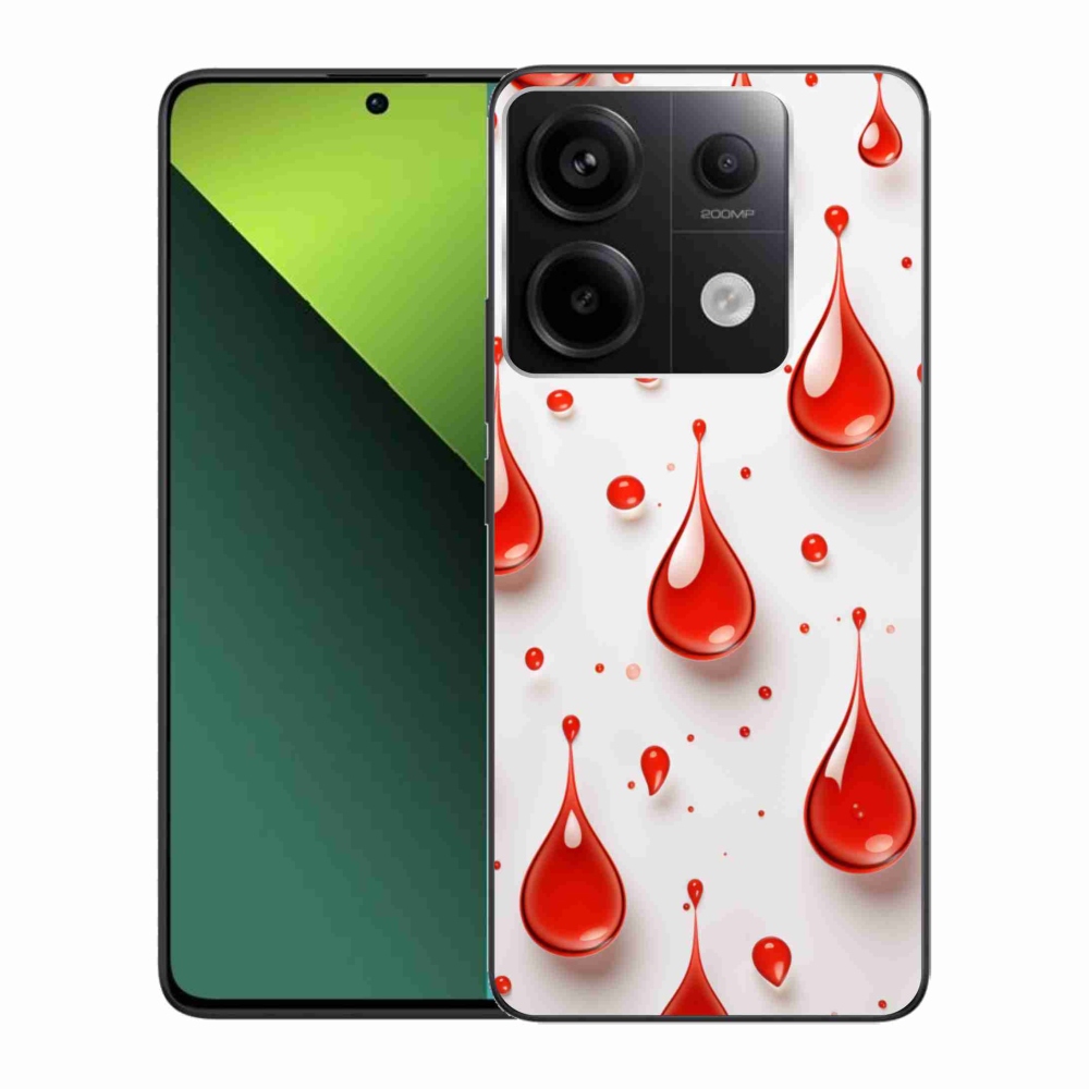 Gelový kryt mmCase na Xiaomi Redmi Note 13 Pro 5G/Poco X6 5G - červené kapky