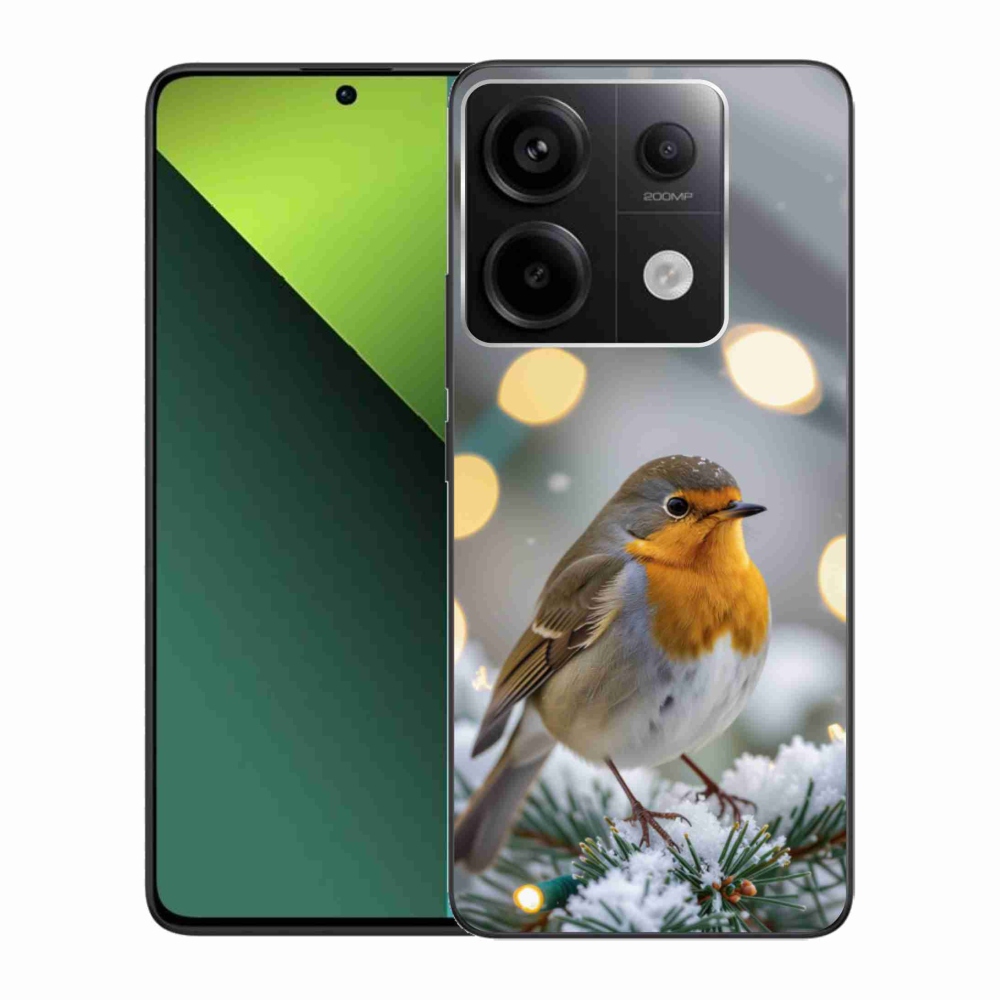 Gelový kryt mmCase na Xiaomi Redmi Note 13 Pro 5G/Poco X6 5G - červenka v zimě
