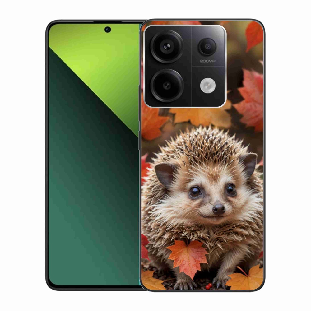 Gelový kryt mmCase na Xiaomi Redmi Note 13 Pro 5G/Poco X6 5G - ježek v listí