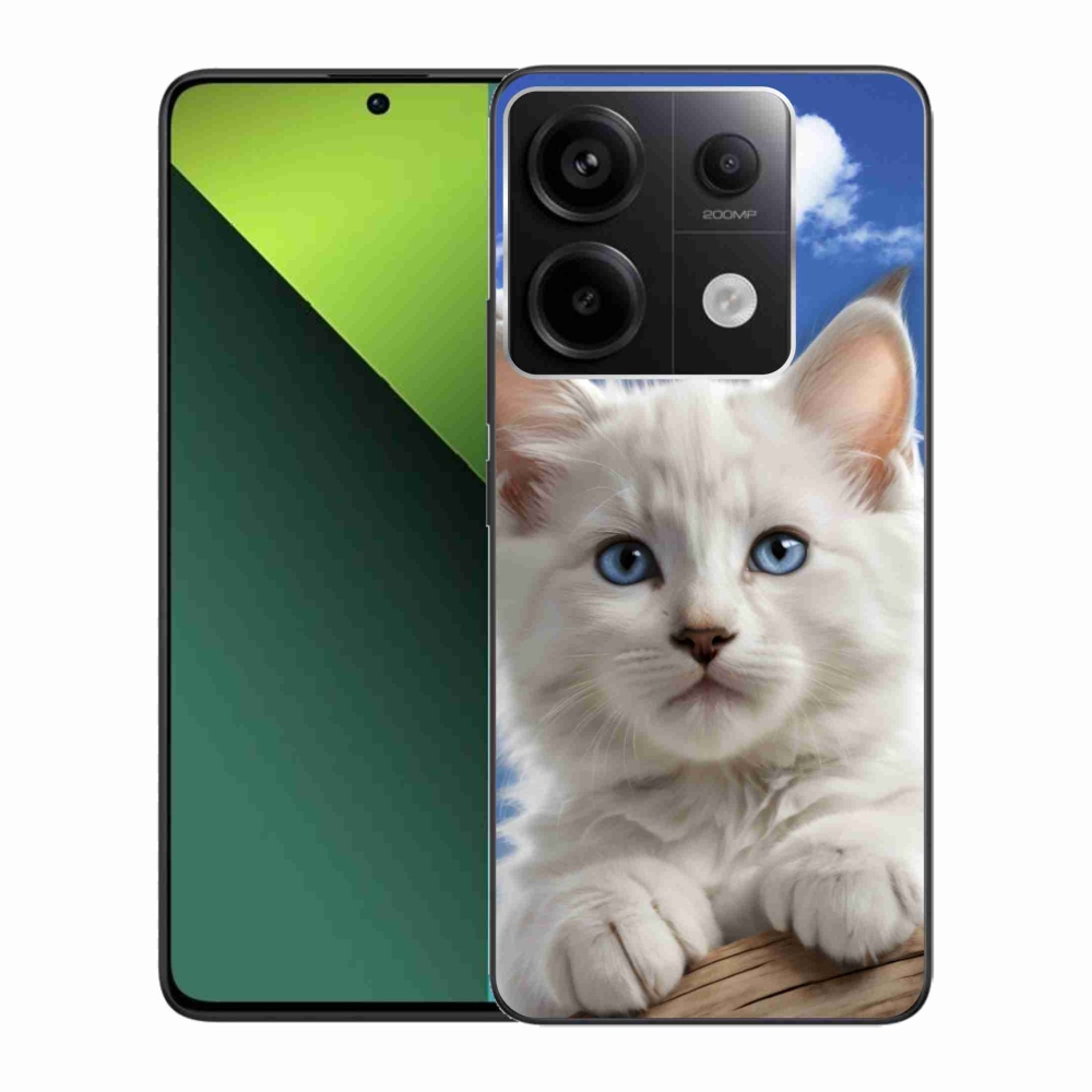 Gelový kryt mmCase na Xiaomi Redmi Note 13 Pro 5G/Poco X6 5G - kotě a oblaka