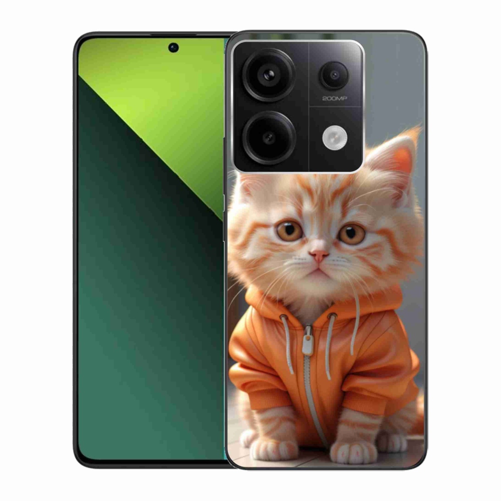 Gelový kryt mmCase na Xiaomi Redmi Note 13 Pro 5G/Poco X6 5G - kotě v mikině