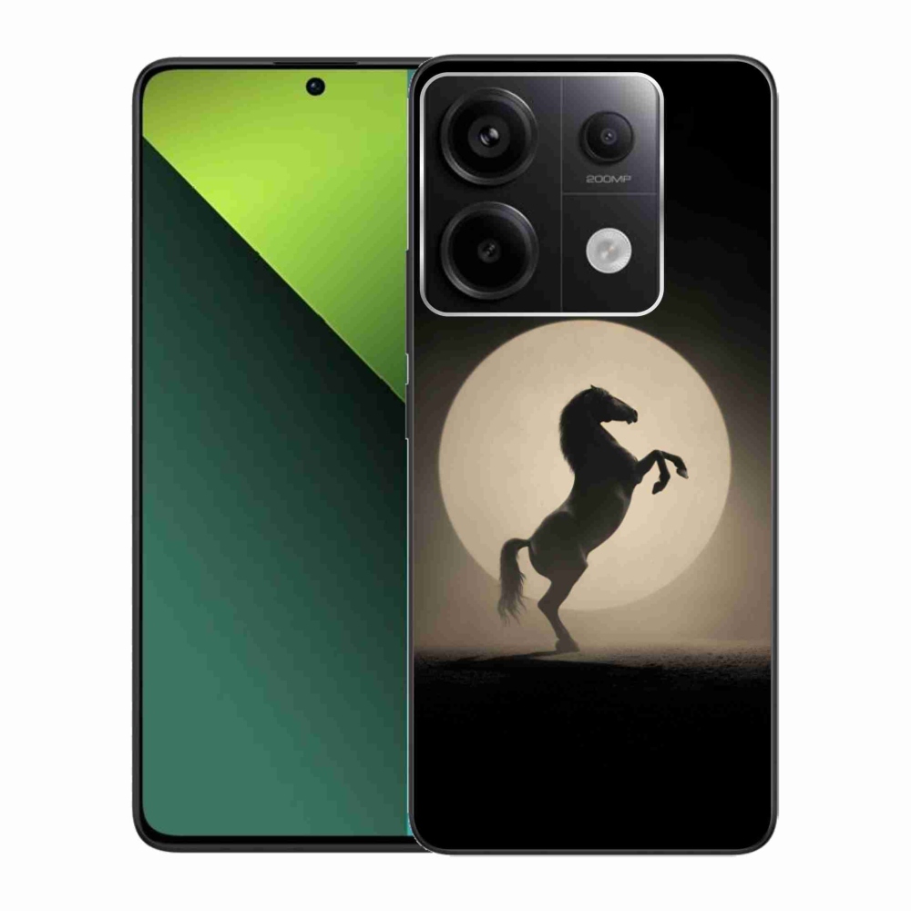 Gelový kryt mmCase na Xiaomi Redmi Note 13 Pro 5G/Poco X6 5G - kůň v siluetě