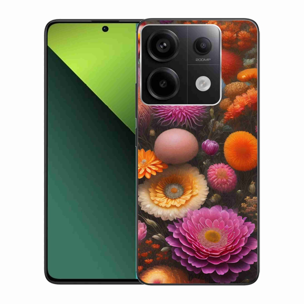 Gelový kryt mmCase na Xiaomi Redmi Note 13 Pro 5G/Poco X6 5G - květinová kompozice
