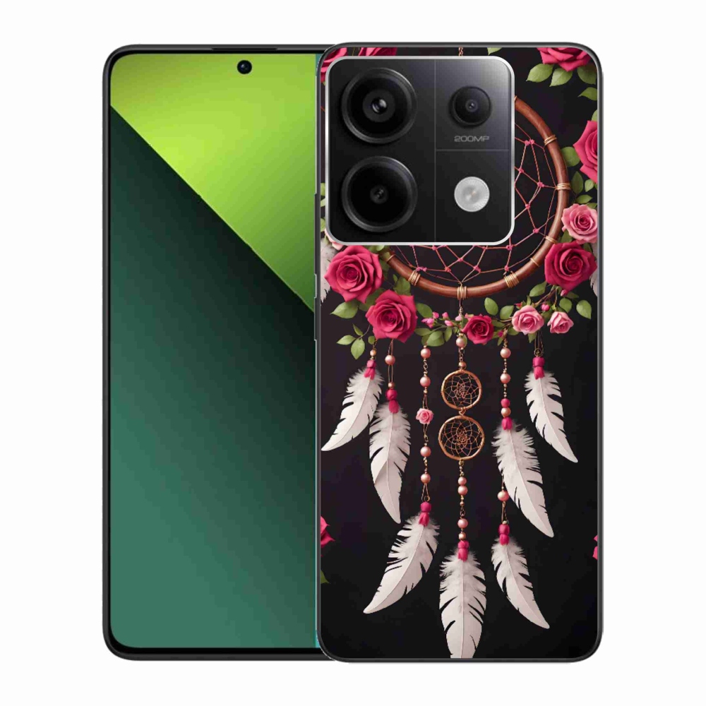 Gelový kryt mmCase na Xiaomi Redmi Note 13 Pro 5G/Poco X6 5G - lapač snů s růžemi