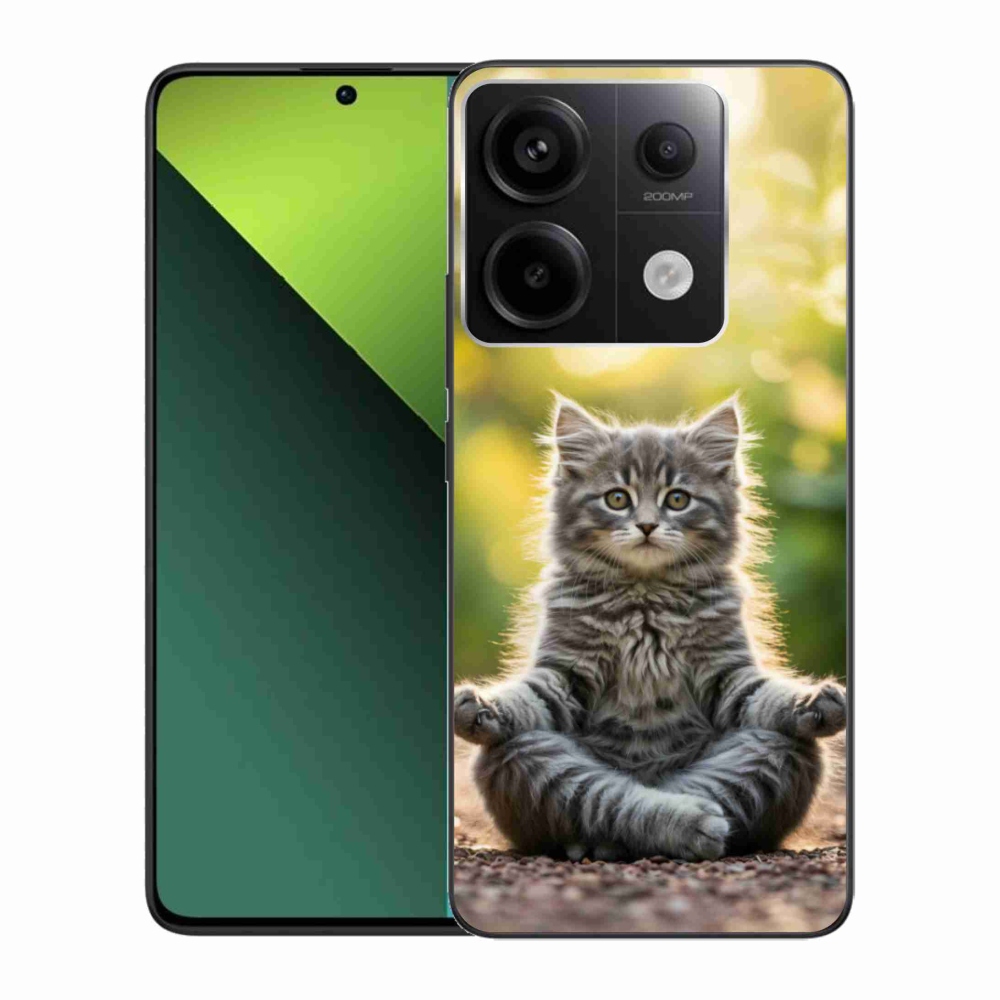 Gelový kryt mmCase na Xiaomi Redmi Note 13 Pro 5G/Poco X6 5G - meditující kotě