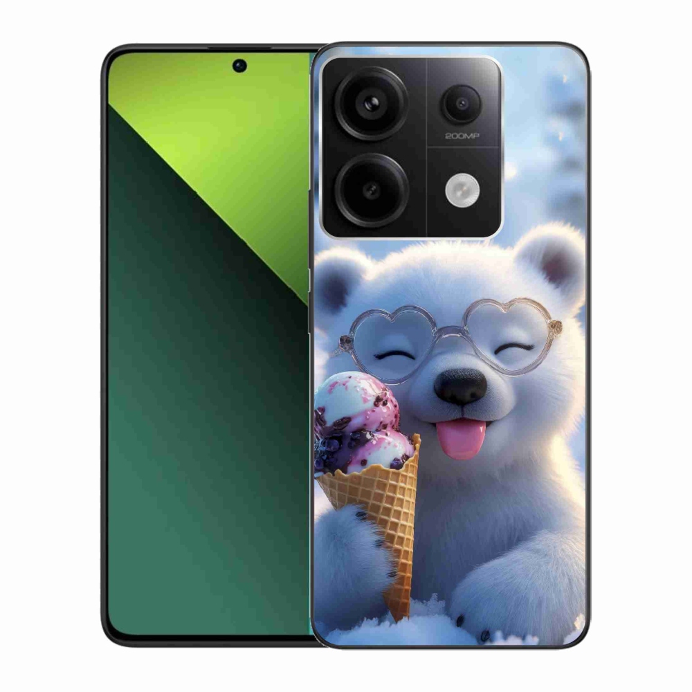 Gelový kryt mmCase na Xiaomi Redmi Note 13 Pro 5G/Poco X6 5G - medvídek se zmrzlinou
