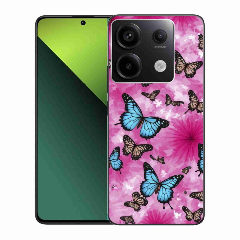 Gelový kryt mmCase na Xiaomi Redmi Note 13 Pro 5G/Poco X6 5G - motýlí zahrada
