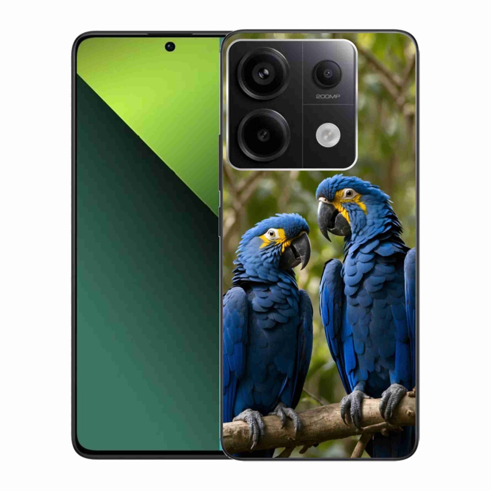 Gelový kryt mmCase na Xiaomi Redmi Note 13 Pro 5G/Poco X6 5G - papouščí duo