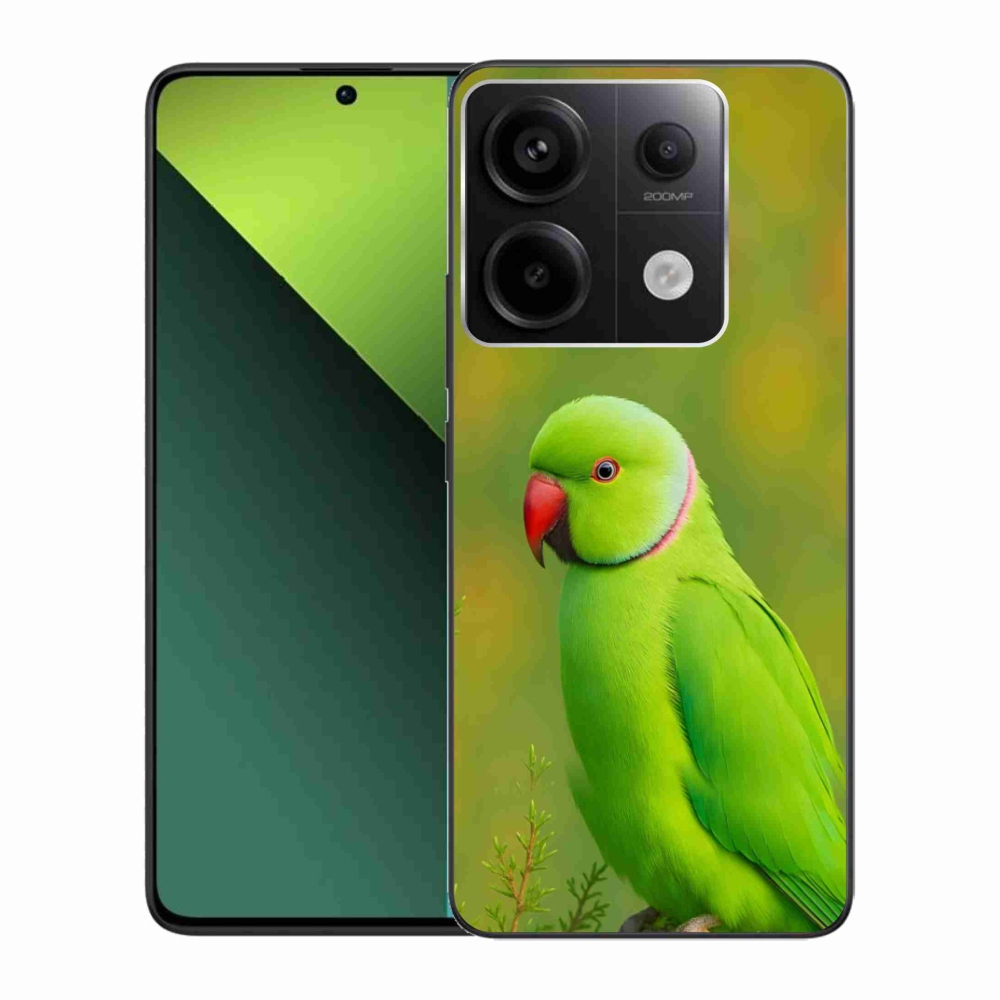 Gelový kryt mmCase na Xiaomi Redmi Note 13 Pro 5G/Poco X6 5G - papoušek alexandr 2
