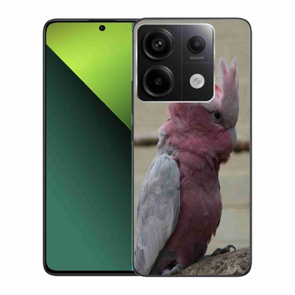 Gelový kryt mmCase na Xiaomi Redmi Note 13 Pro 5G/Poco X6 5G - papoušek kakadu růžový