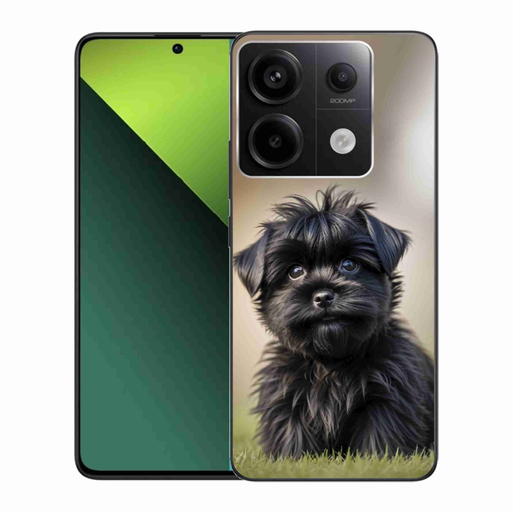 Gelový kryt mmCase na Xiaomi Redmi Note 13 Pro 5G/Poco X6 5G - roztomilý černý pejsek
