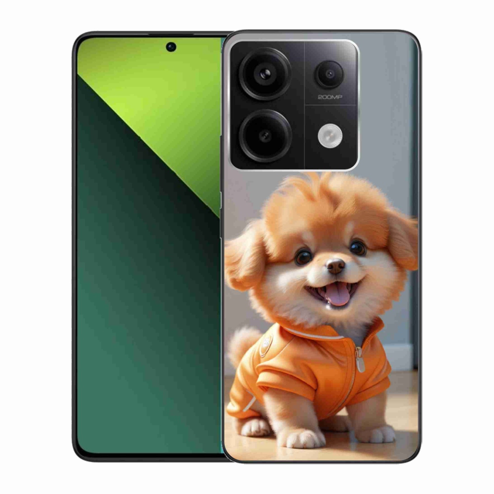 Gelový kryt mmCase na Xiaomi Redmi Note 13 Pro 5G/Poco X6 5G - roztomilý pomeranian v mikině