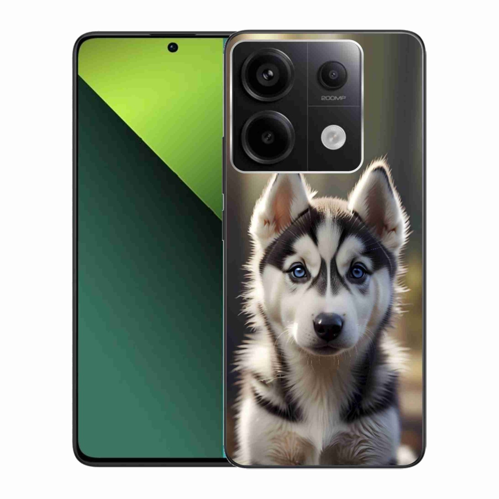 Gelový kryt mmCase na Xiaomi Redmi Note 13 Pro 5G/Poco X6 5G - roztomilý sibiřský husky