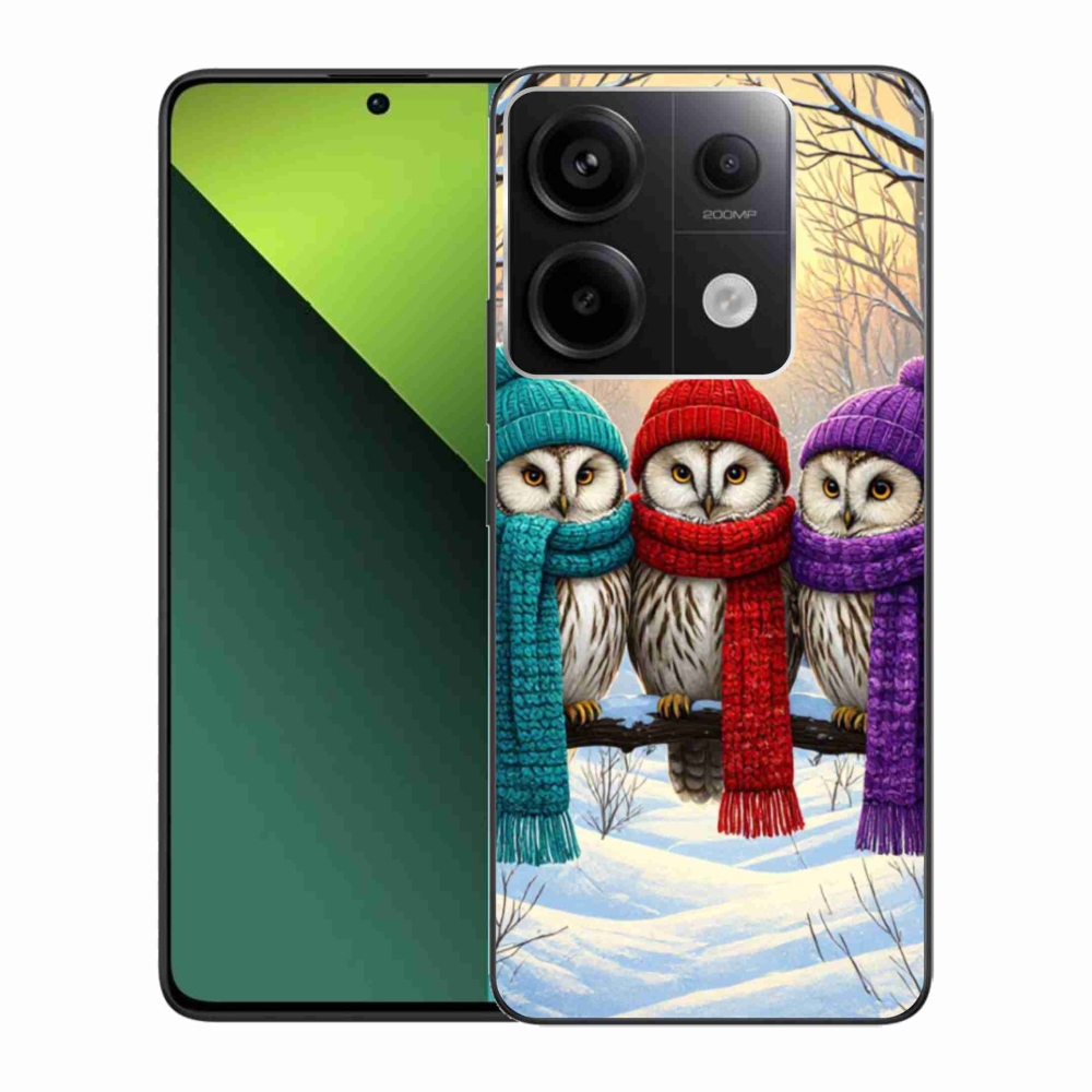 Gelový kryt mmCase na Xiaomi Redmi Note 13 Pro 5G/Poco X6 5G - soví přátelé