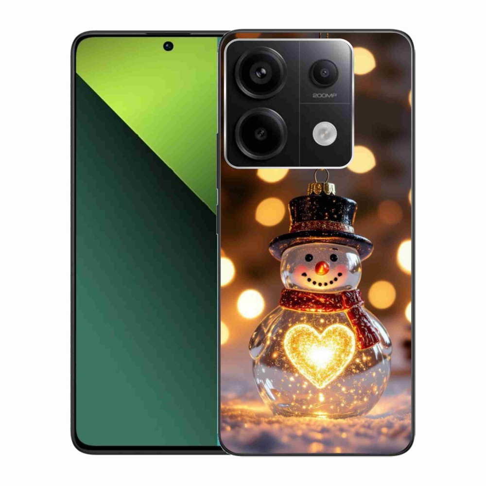 Gelový kryt mmCase na Xiaomi Redmi Note 13 Pro 5G/Poco X6 5G - svítící vánoční sněhulák