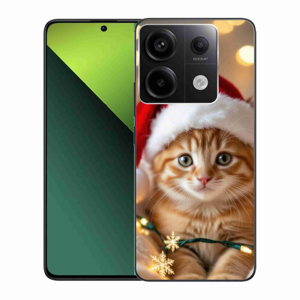 Gelový kryt mmCase na Xiaomi Redmi Note 13 Pro 5G/Poco X6 5G - vánoční kotě