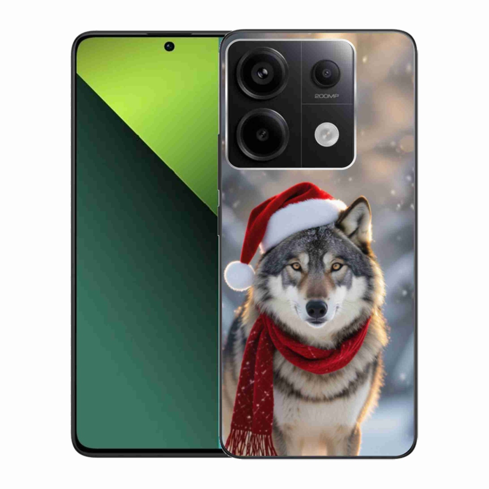 Gelový kryt mmCase na Xiaomi Redmi Note 13 Pro 5G/Poco X6 5G - vánoční vlk
