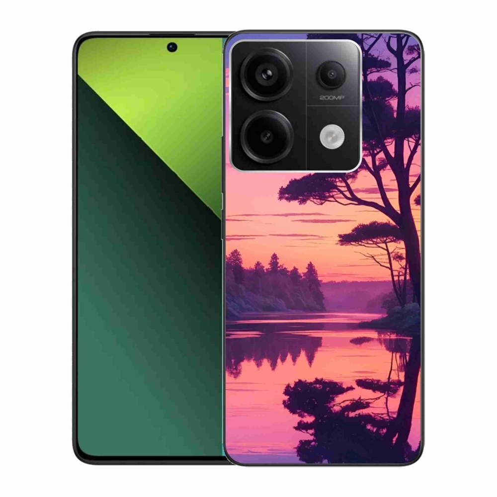 Gelový kryt mmCase na Xiaomi Redmi Note 13 Pro 5G/Poco X6 5G - západ slunce nad jezerem