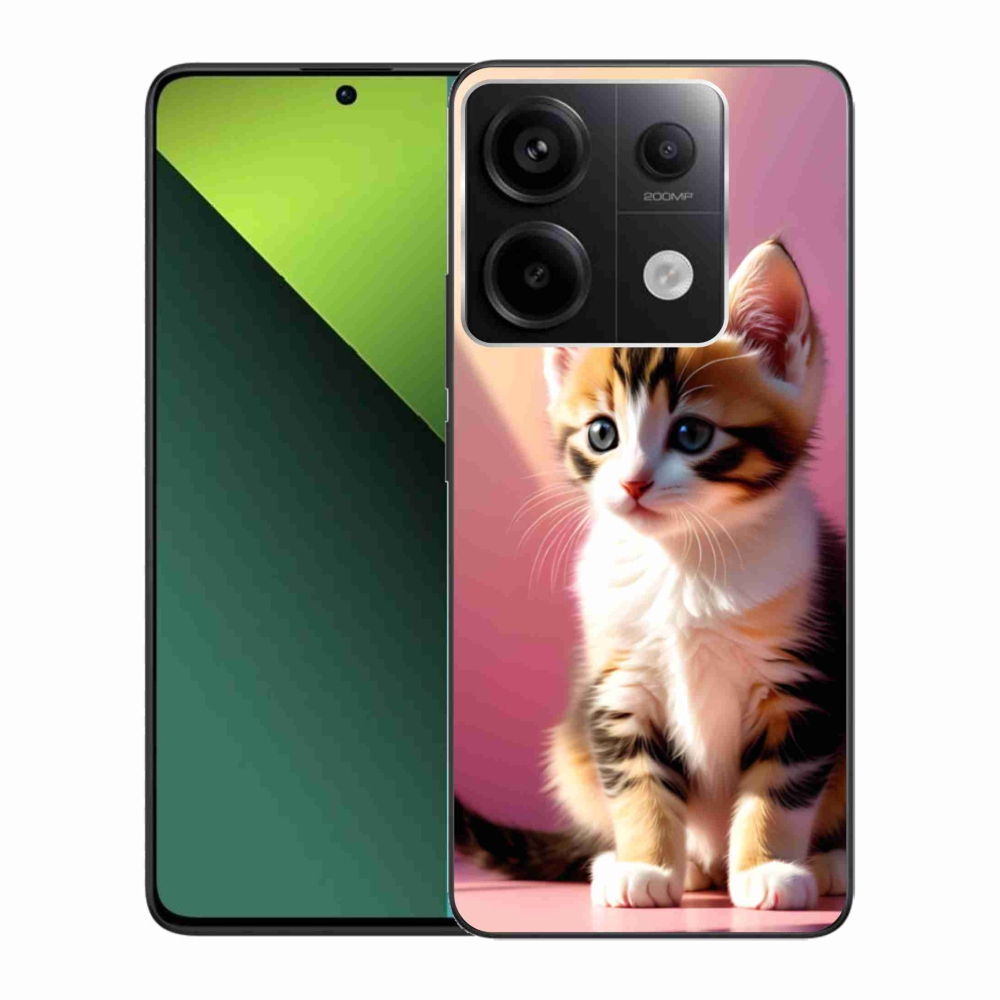 Gelový kryt mmCase na Xiaomi Redmi Note 13 Pro 5G/Poco X6 5G - zvědavé kotě 2
