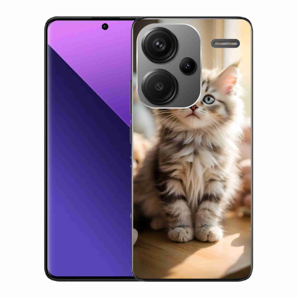 Gelový kryt mmCase na Xiaomi Redmi Note 13 Pro+ 5G - roztomilé kotě 10