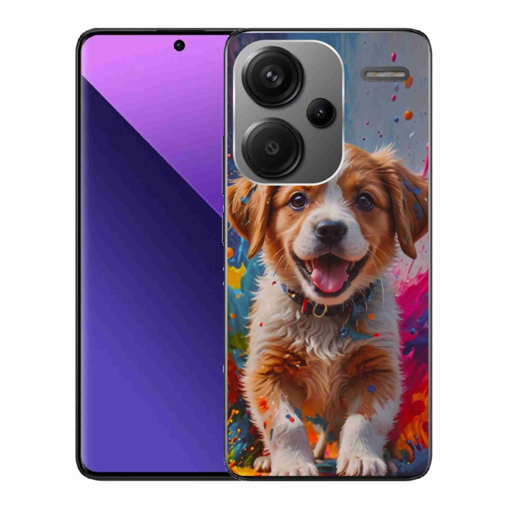 Gelový kryt mmCase na Xiaomi Redmi Note 13 Pro+ 5G - roztomilé štěně 3
