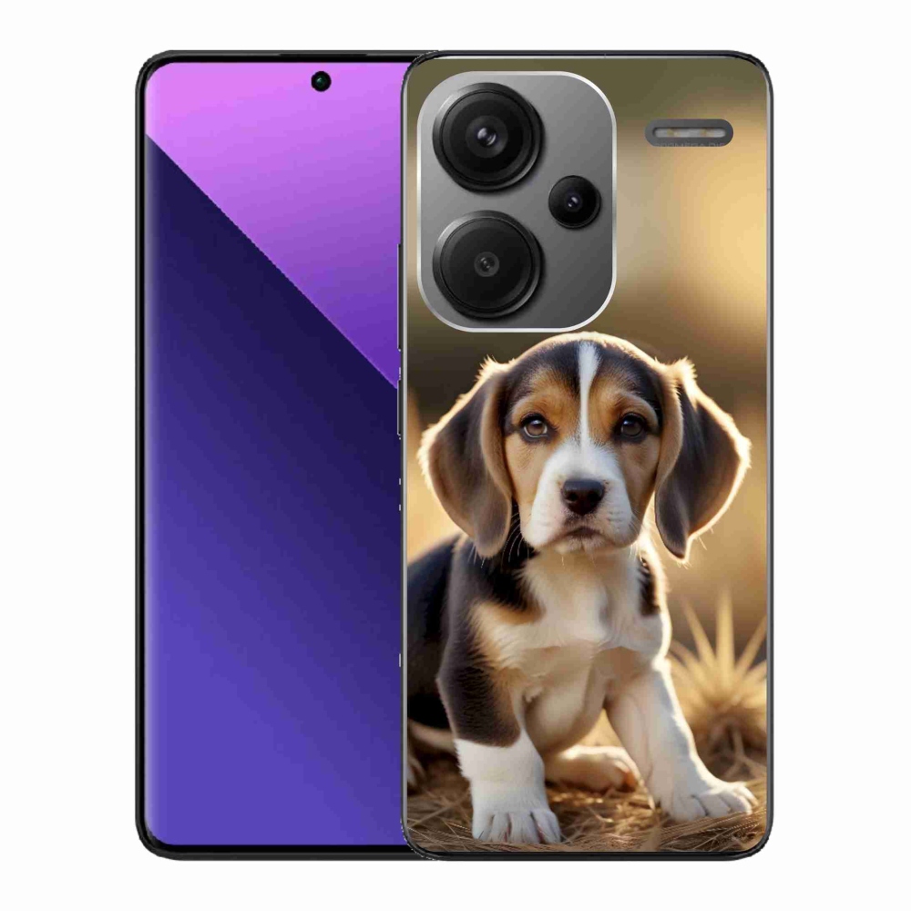 Gelový kryt mmCase na Xiaomi Redmi Note 13 Pro+ 5G - roztomilý bígl