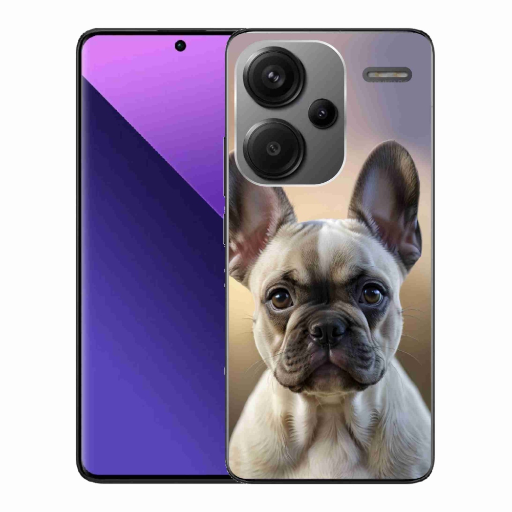Gelový kryt mmCase na Xiaomi Redmi Note 13 Pro+ 5G - roztomilý francouzský buldoček