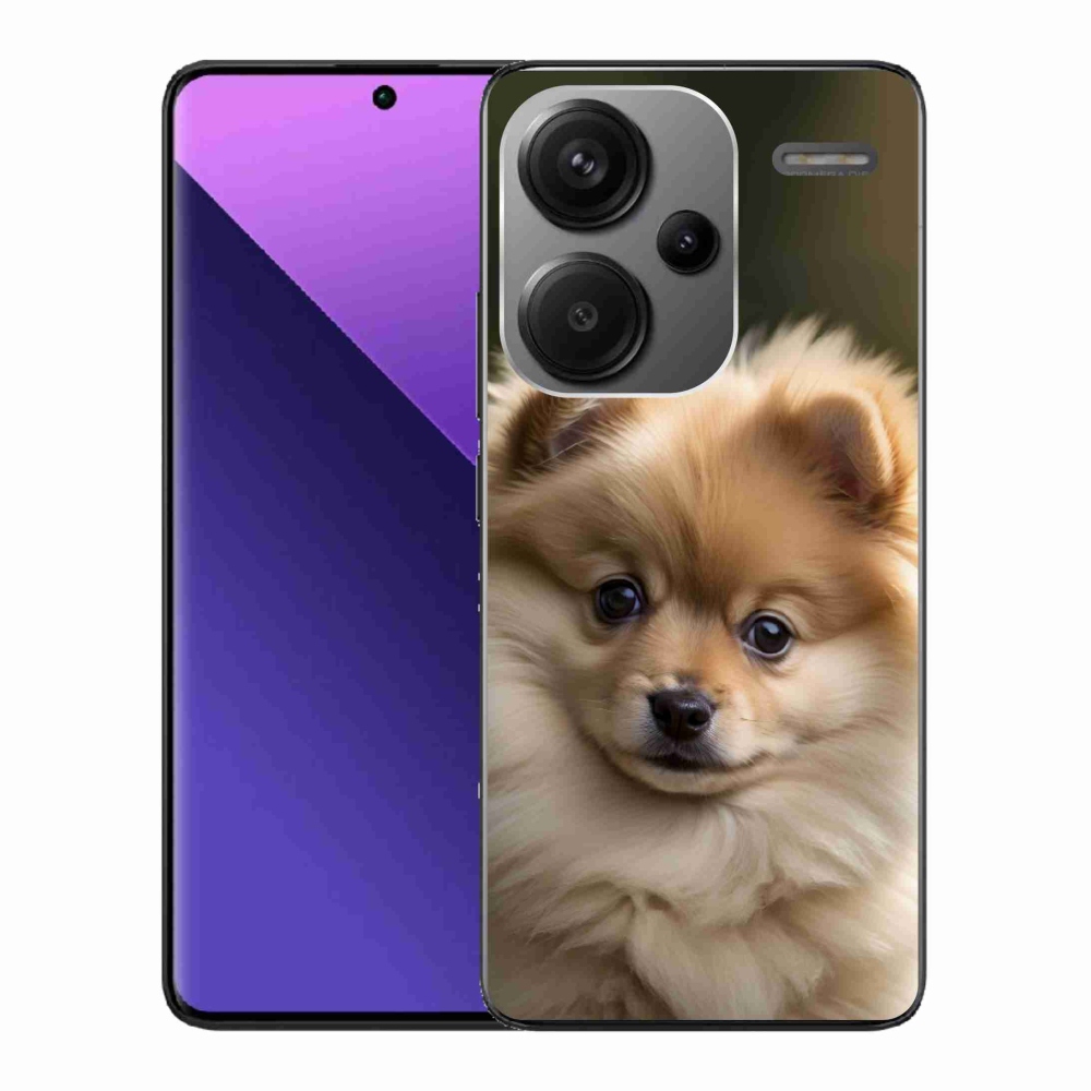 Gelový kryt mmCase na Xiaomi Redmi Note 13 Pro+ 5G - roztomilý pomeranian 2