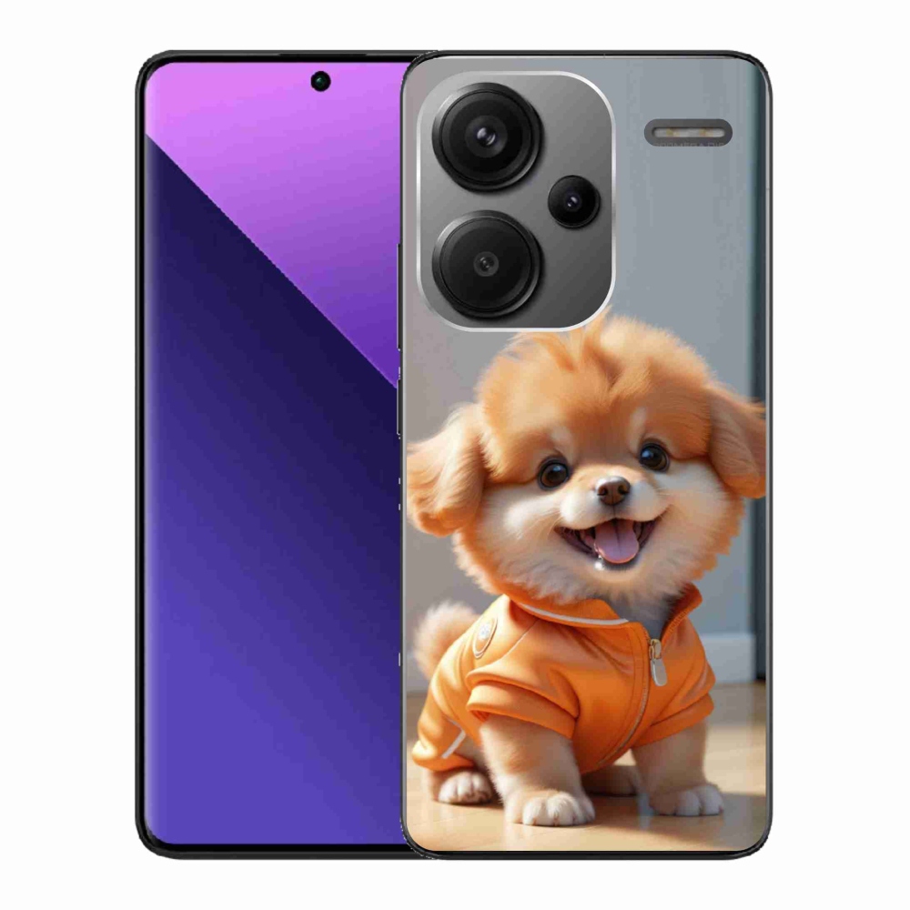 Gelový kryt mmCase na Xiaomi Redmi Note 13 Pro+ 5G - roztomilý pomeranian v mikině