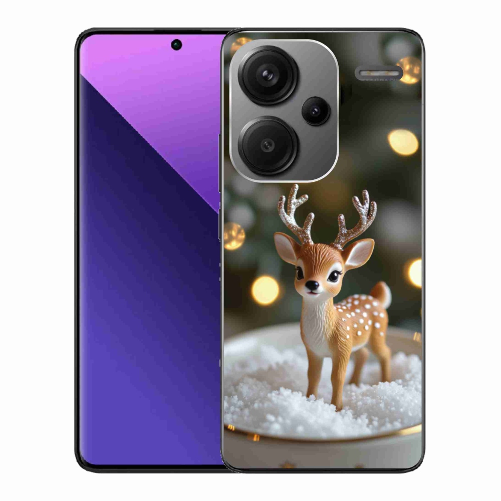 Gelový kryt mmCase na Xiaomi Redmi Note 13 Pro+ 5G - roztomilý vánoční jelen