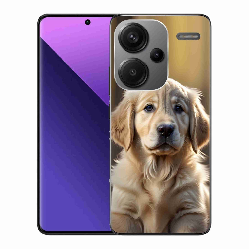 Gelový kryt mmCase na Xiaomi Redmi Note 13 Pro+ 5G - roztomilý zlatý retrívr