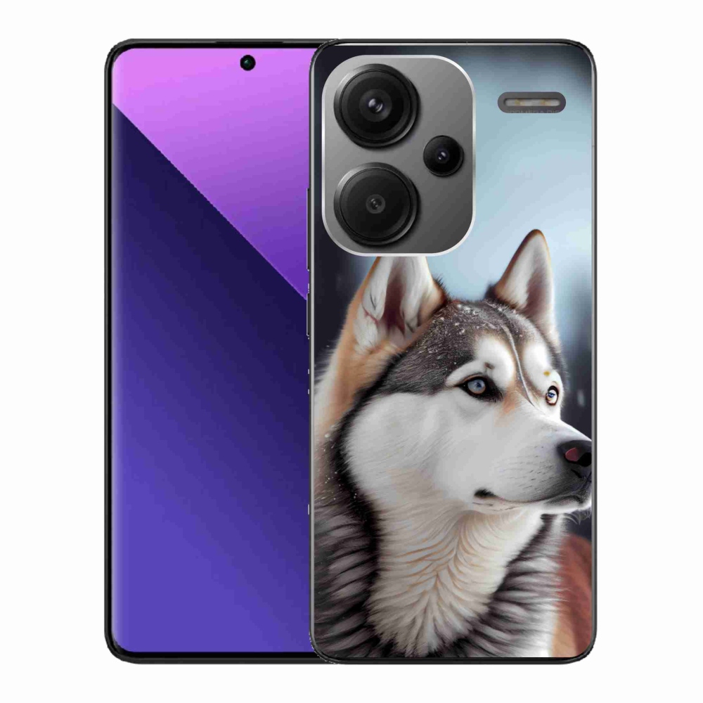 Gelový kryt mmCase na Xiaomi Redmi Note 13 Pro+ 5G - sibiřský husky