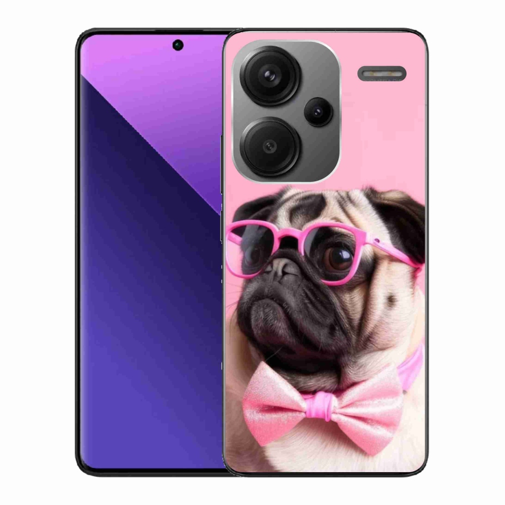 Gelový kryt mmCase na Xiaomi Redmi Note 13 Pro+ 5G - stylový mops