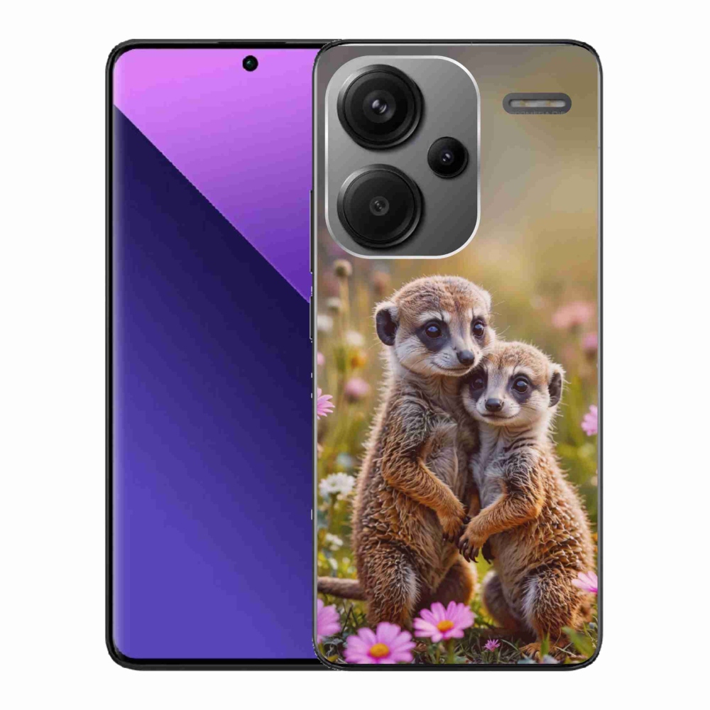 Gelový kryt mmCase na Xiaomi Redmi Note 13 Pro+ 5G - surikatí duo