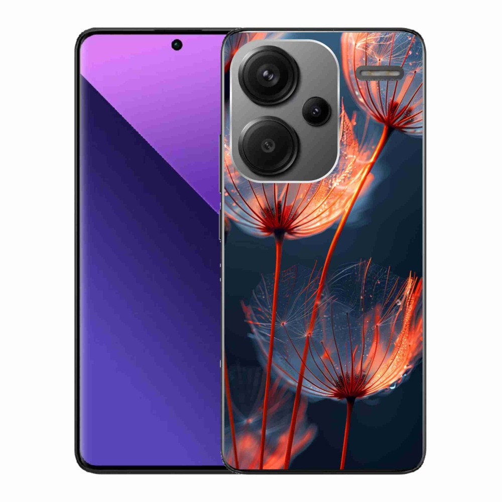 Gelový kryt mmCase na Xiaomi Redmi Note 13 Pro+ 5G - světélkující chmýří