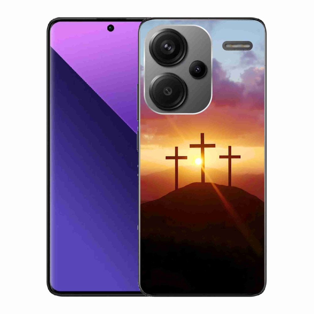 Gelový kryt mmCase na Xiaomi Redmi Note 13 Pro+ 5G - tři kříže