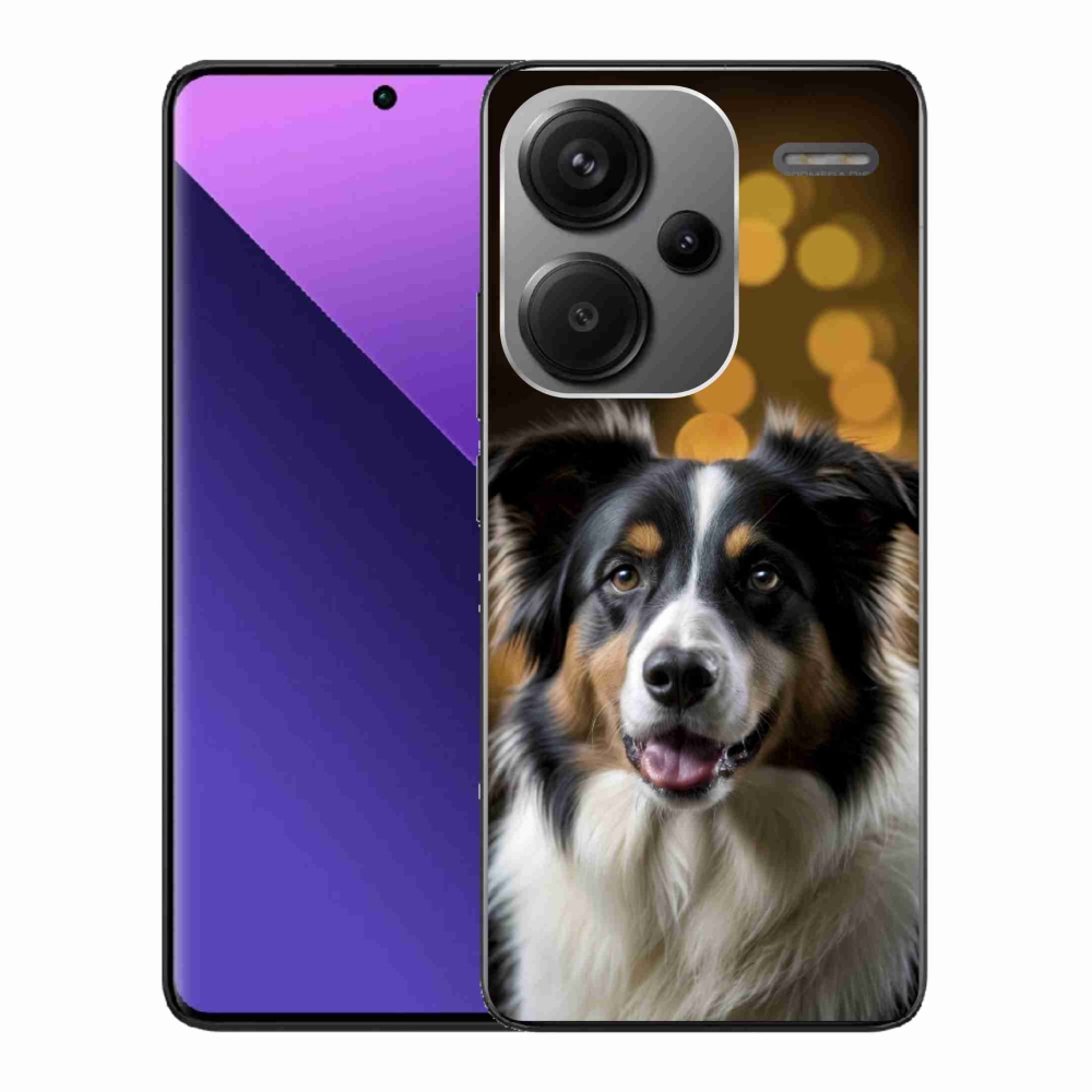Gelový kryt mmCase na Xiaomi Redmi Note 13 Pro+ 5G - usměvavý australský ovčák